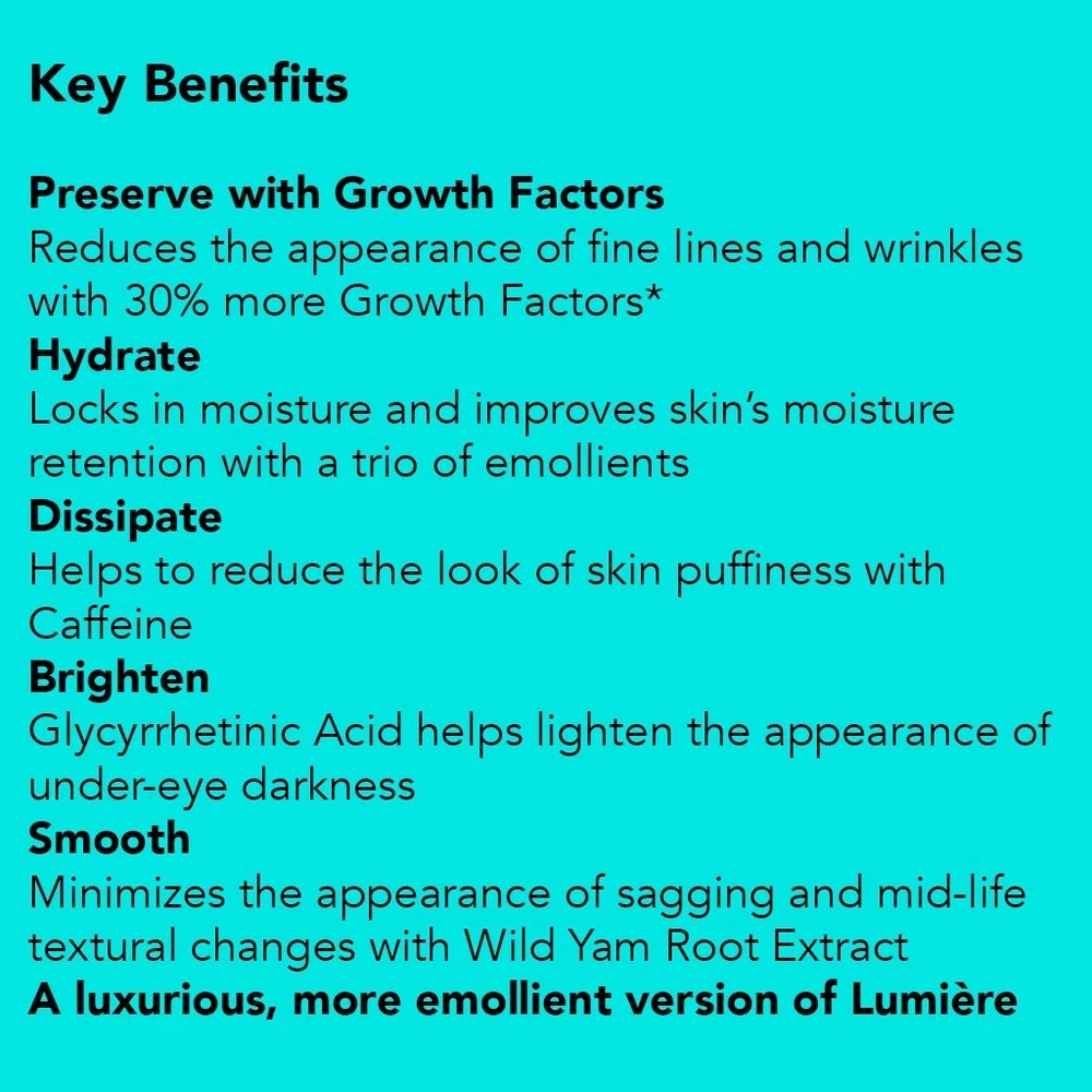 NEOCUTIS LUMIÈRE RICHE Growth Factor Eye Cream Treatment NEW